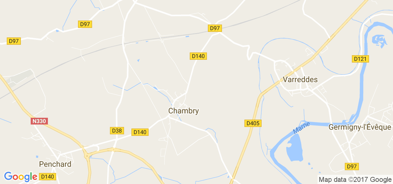 map de la ville de Chambry