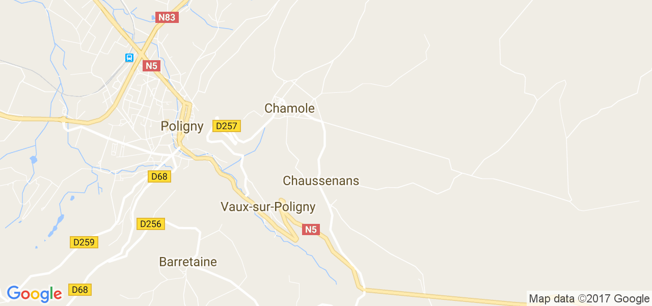 map de la ville de Chamole