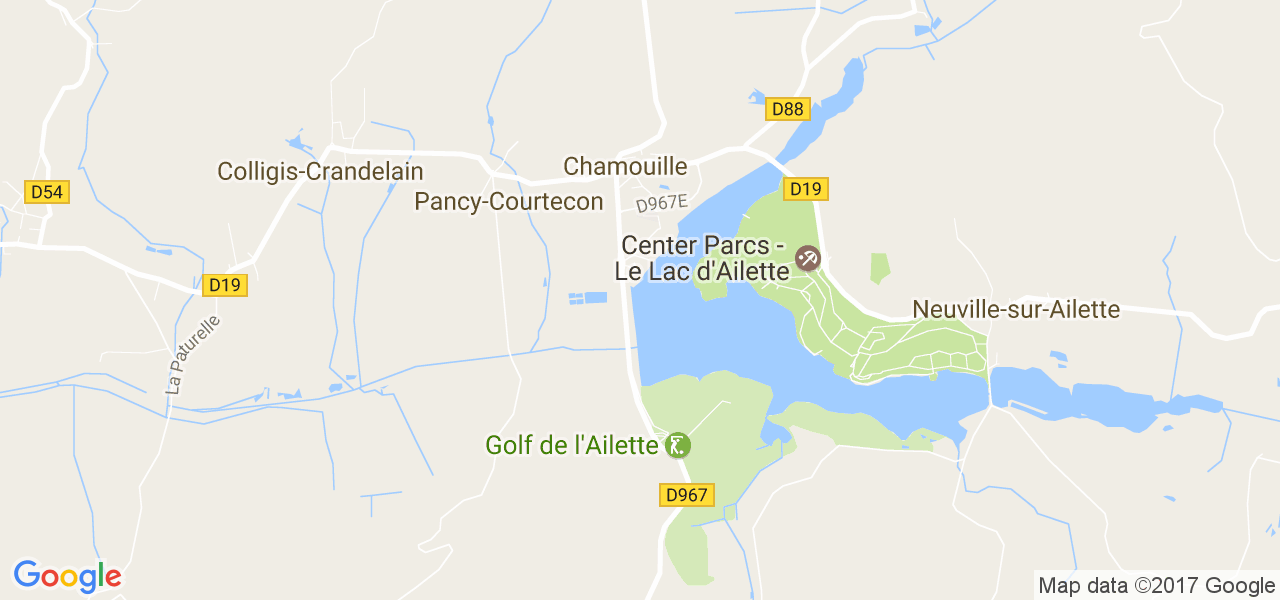 map de la ville de Chamouille