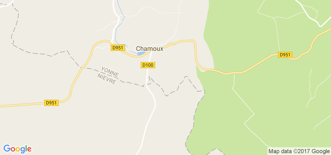 map de la ville de Chamoux