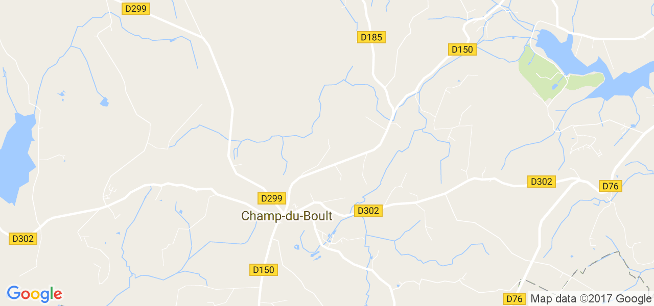 map de la ville de Champ-du-Boult