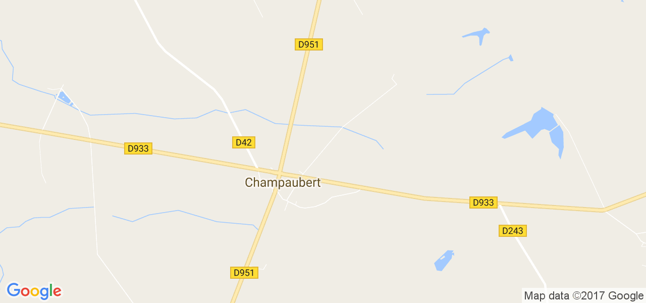 map de la ville de Champaubert