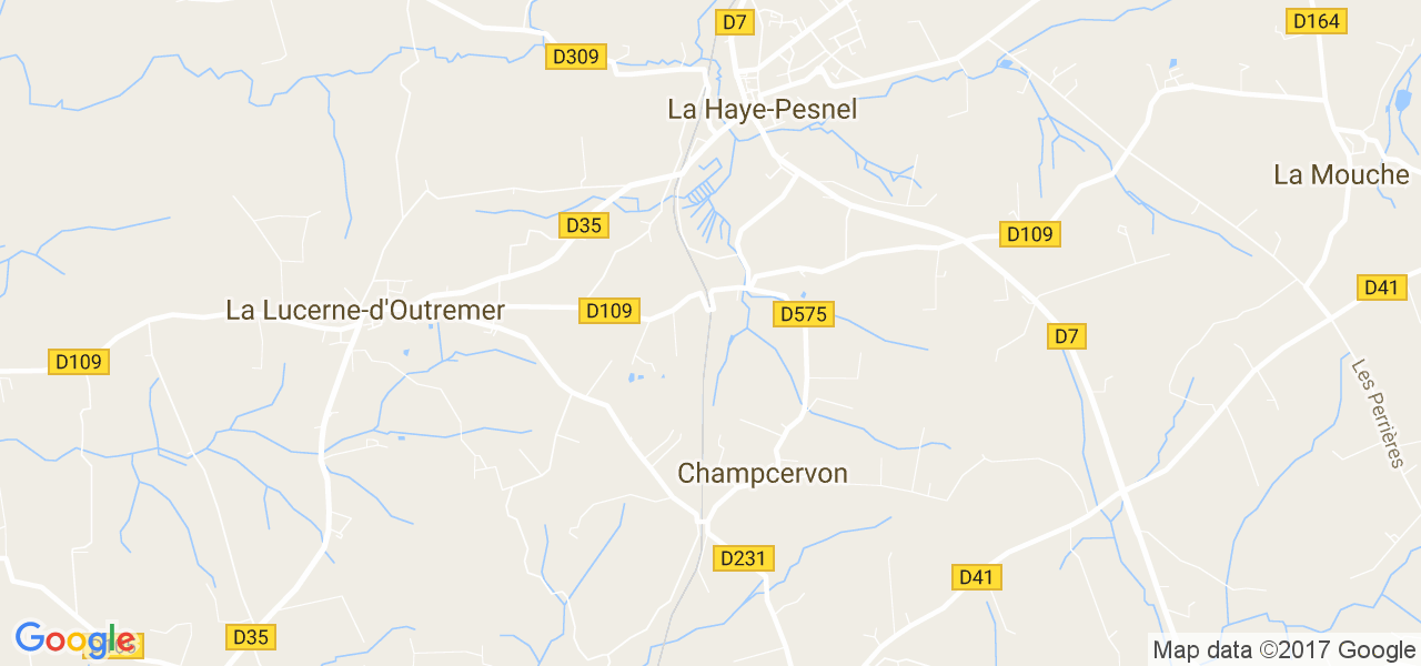 map de la ville de Champcervon