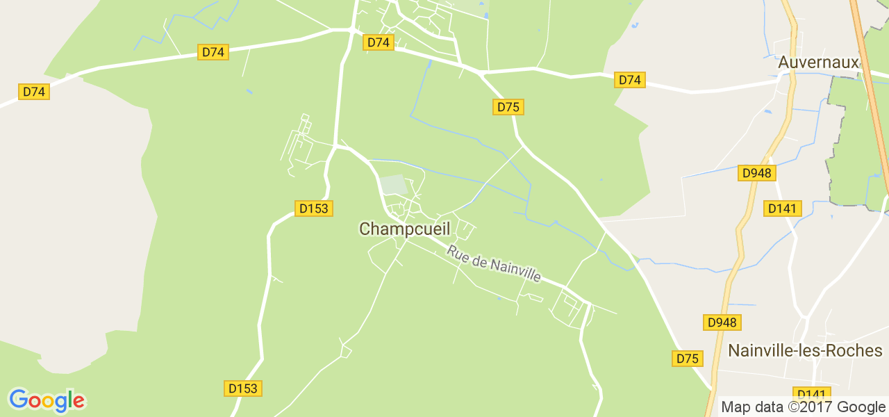 map de la ville de Champcueil
