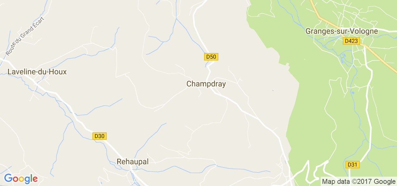 map de la ville de Champdray