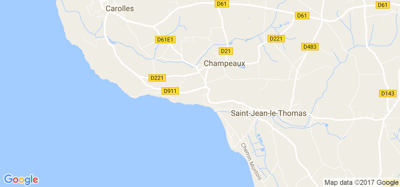 map de la ville de Champeaux