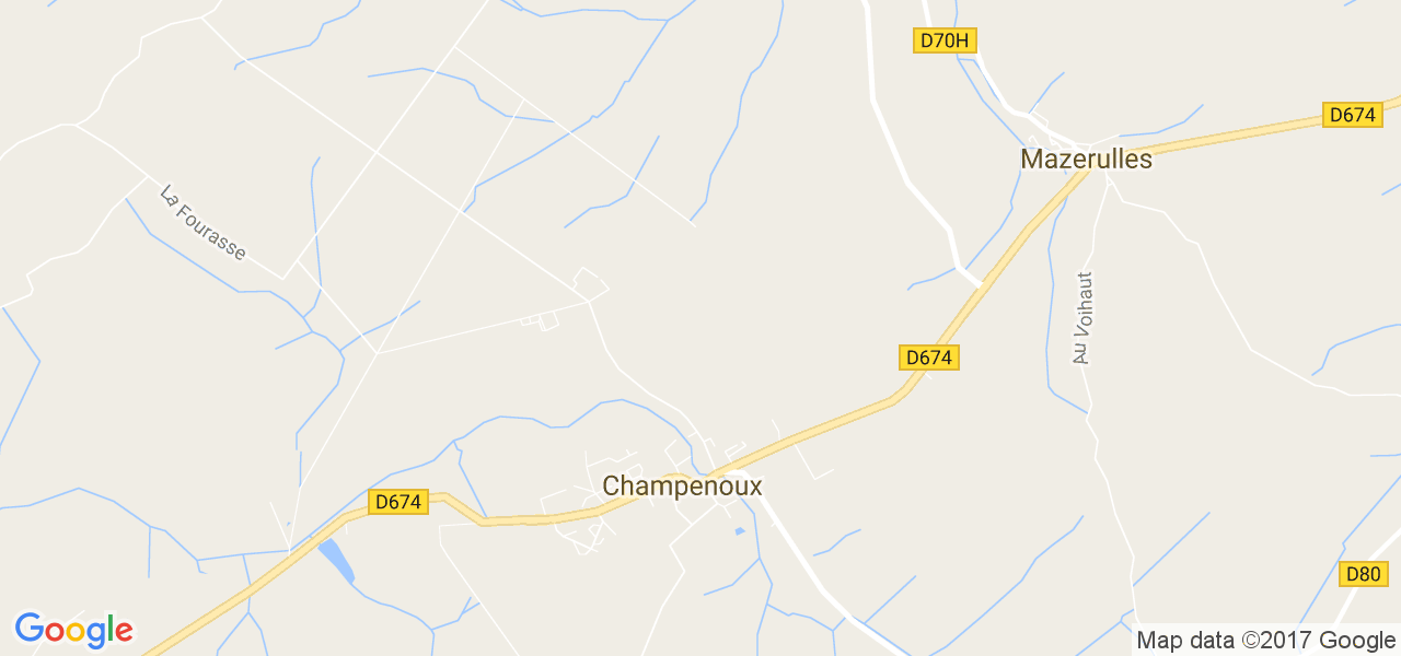 map de la ville de Champenoux