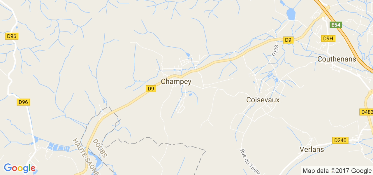 map de la ville de Champey