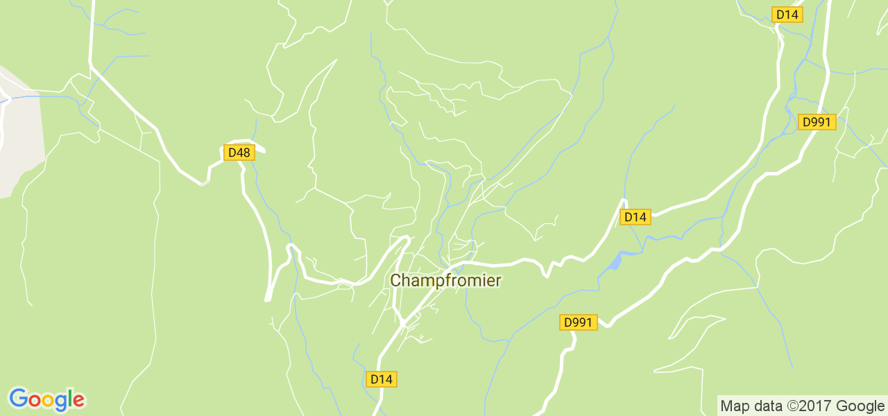 map de la ville de Champfromier