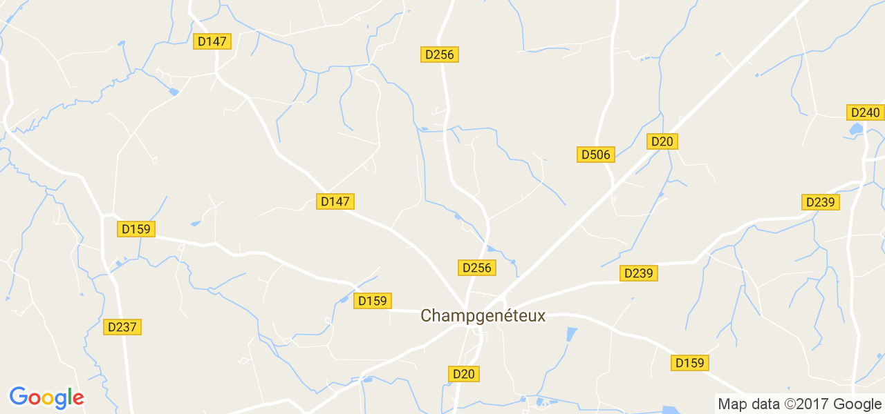 map de la ville de Champgenéteux