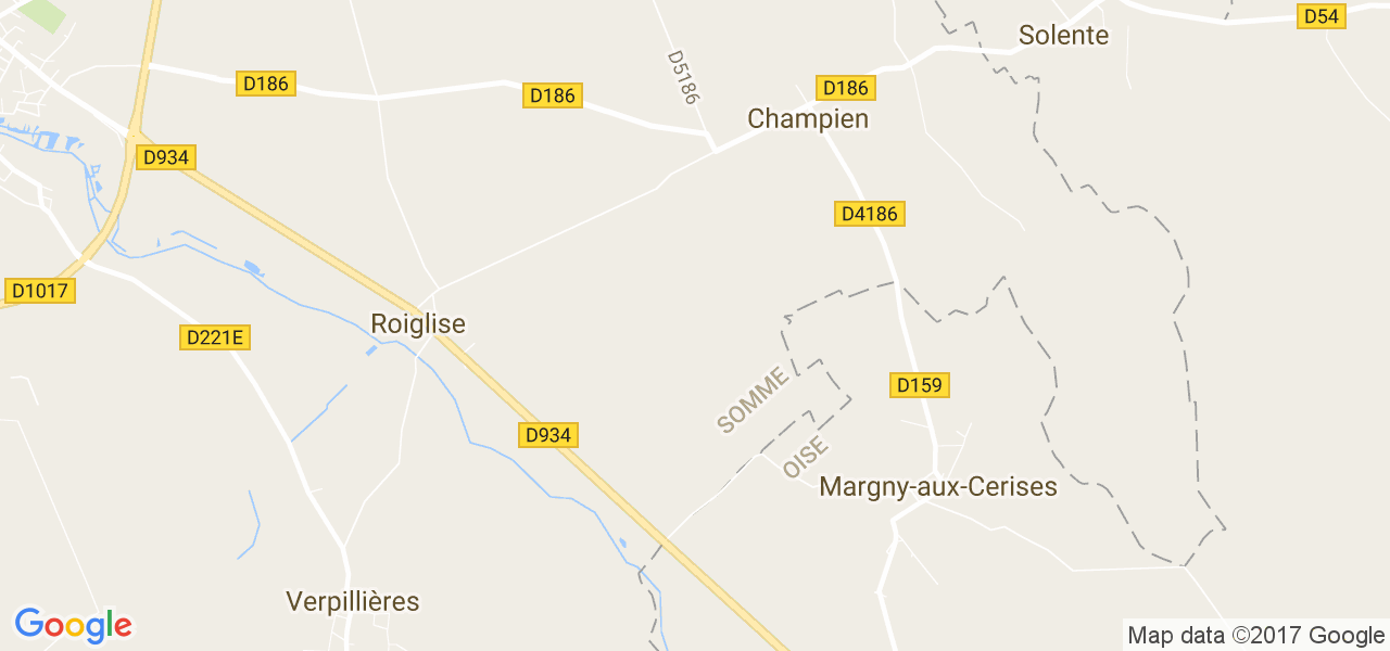 map de la ville de Champien