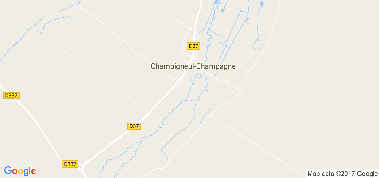 map de la ville de Champigneul-Champagne