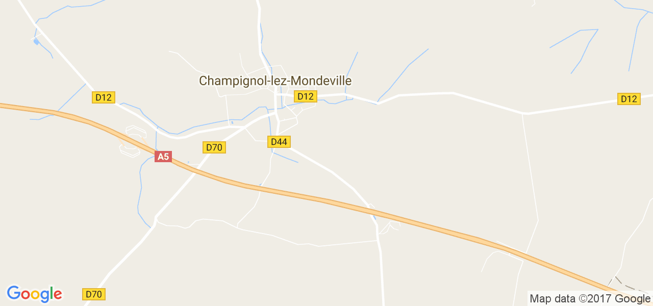 map de la ville de Champignol-lez-Mondeville