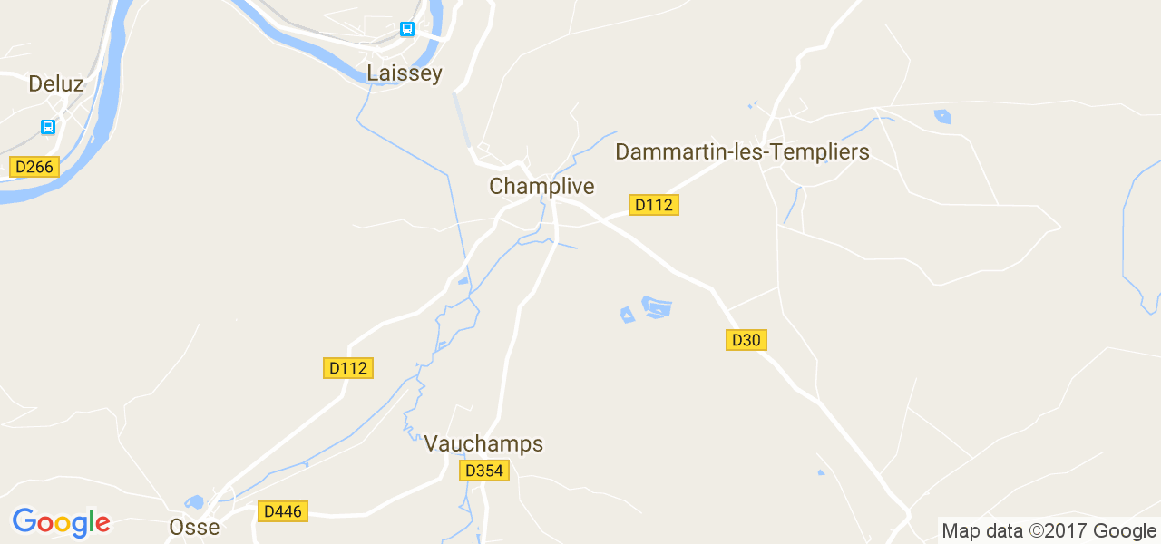 map de la ville de Champlive