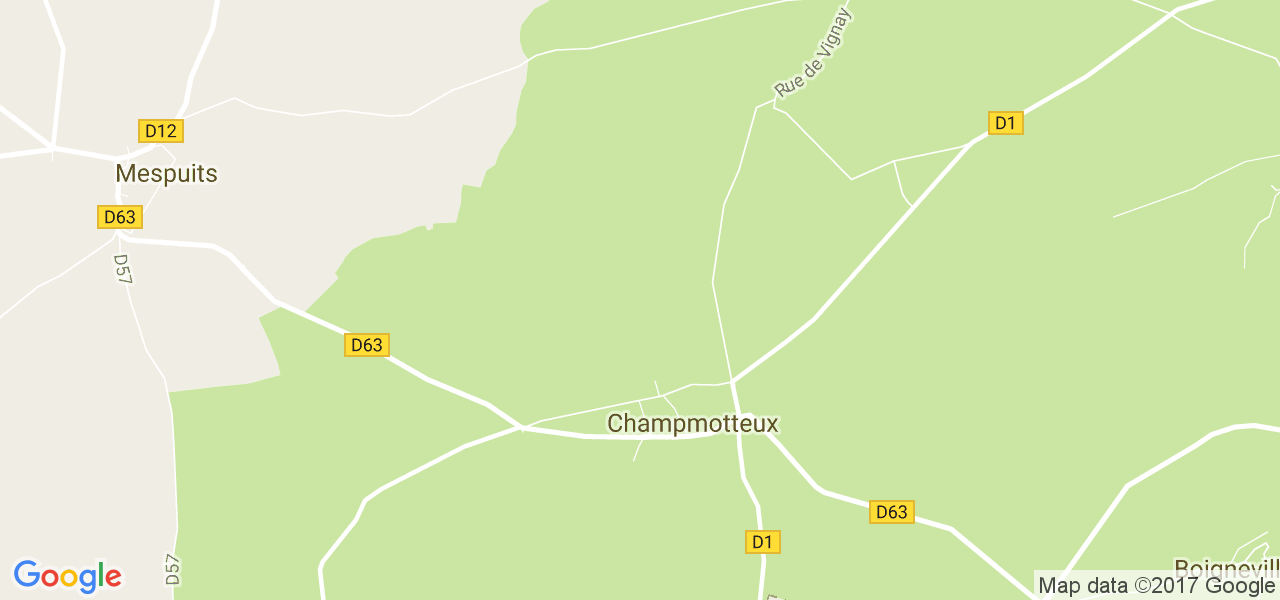 map de la ville de Champmotteux