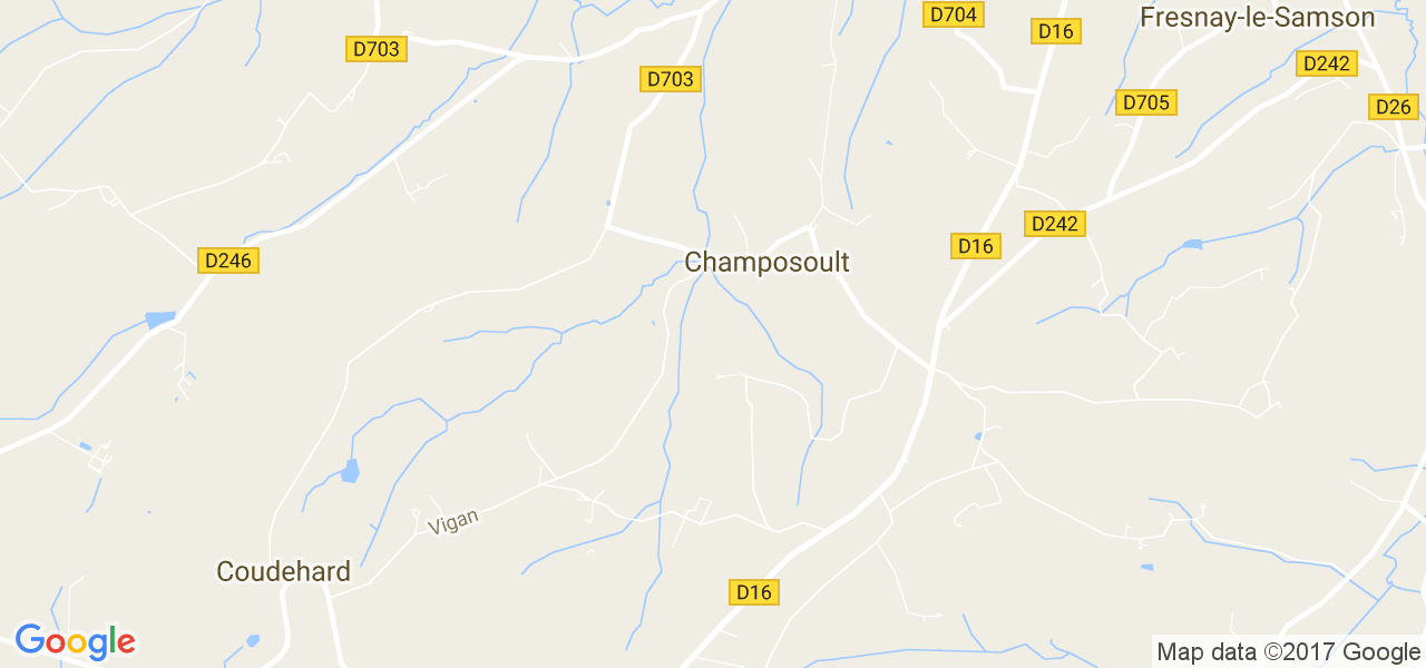 map de la ville de Champosoult