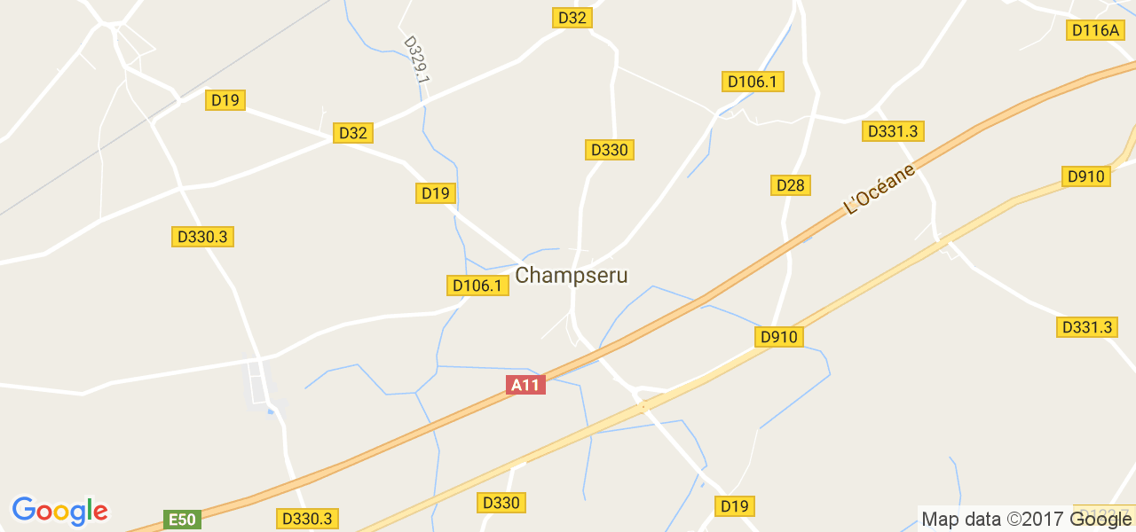 map de la ville de Champseru