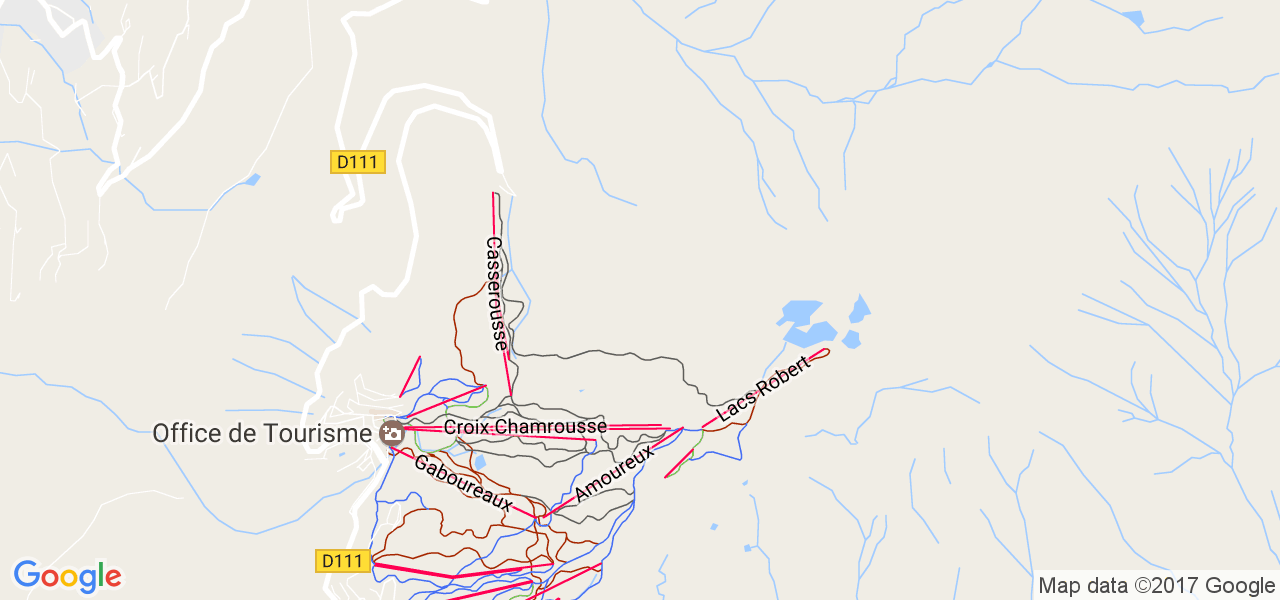 map de la ville de Chamrousse