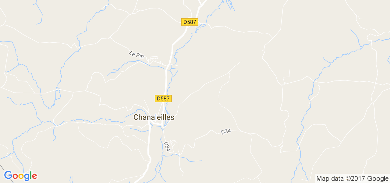 map de la ville de Chanaleilles