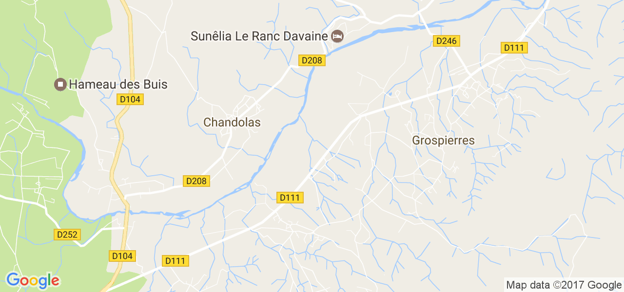 map de la ville de Chandolas