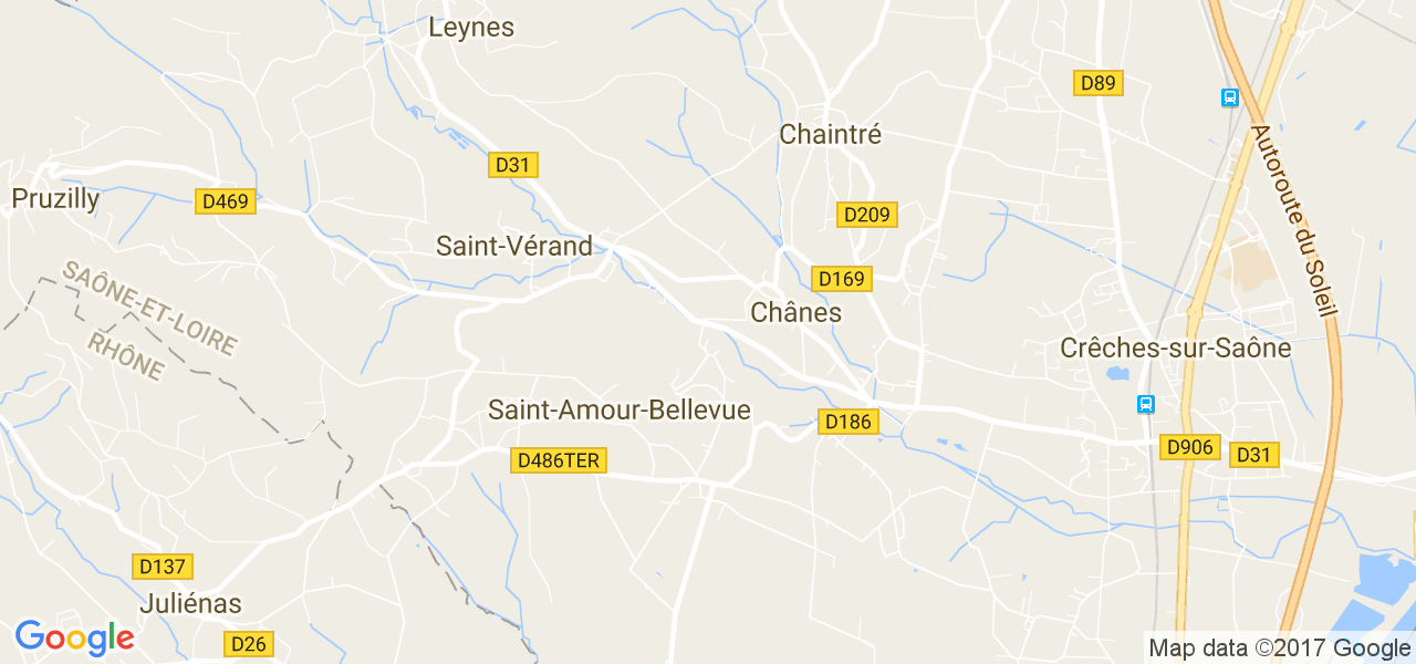 map de la ville de Chânes