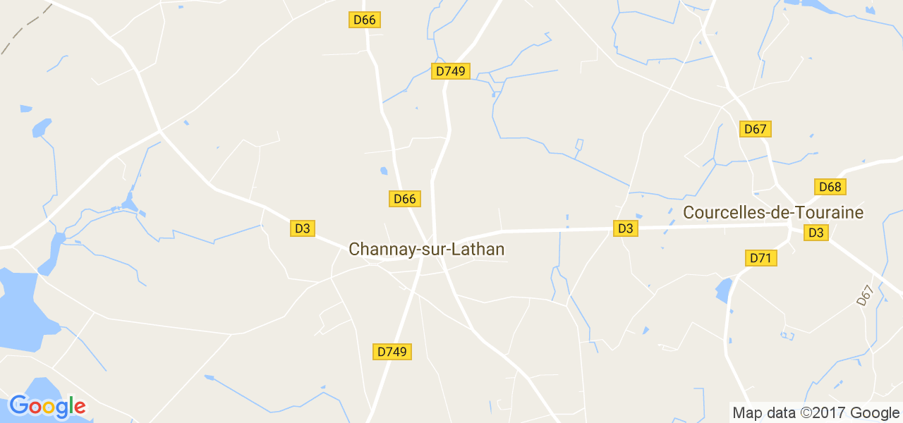 map de la ville de Channay-sur-Lathan