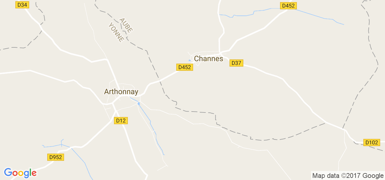 map de la ville de Channes