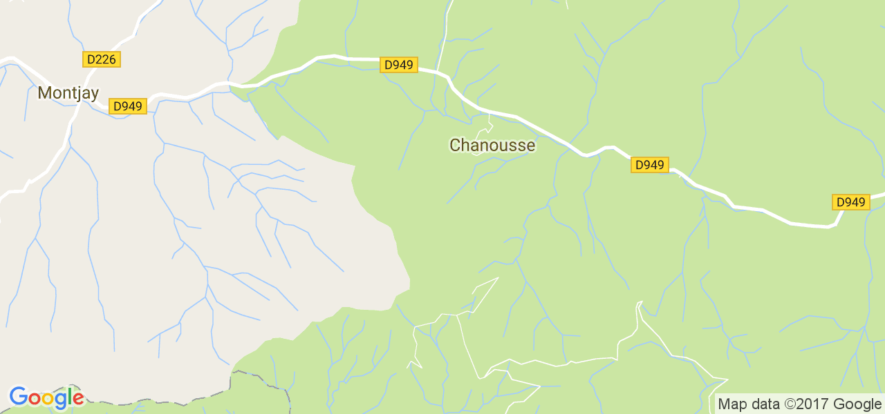 map de la ville de Chanousse