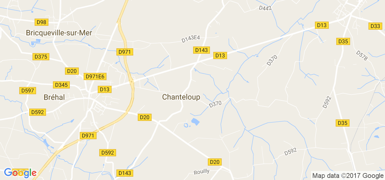 map de la ville de Chanteloup