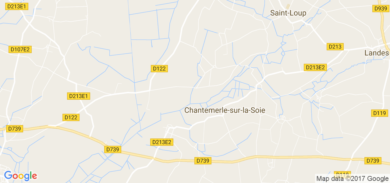 map de la ville de Chantemerle-sur-la-Soie