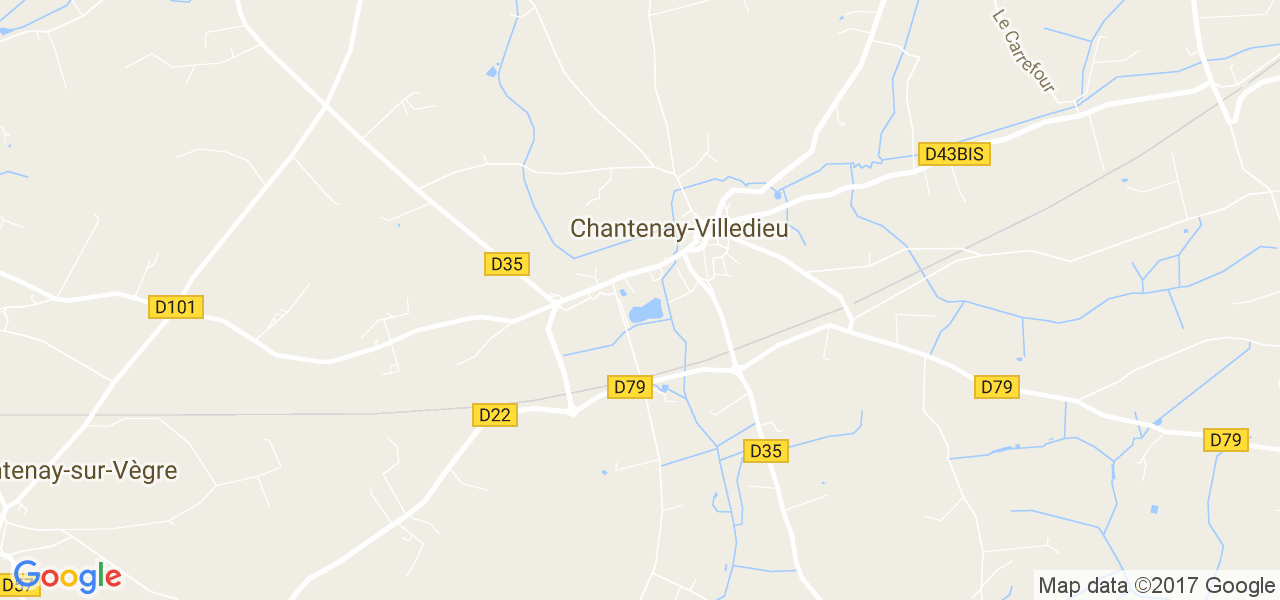 map de la ville de Chantenay-Villedieu