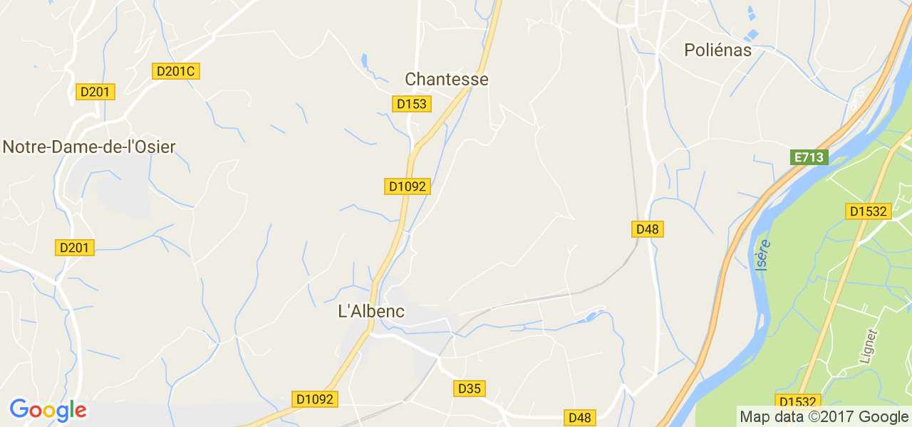 map de la ville de Chantesse