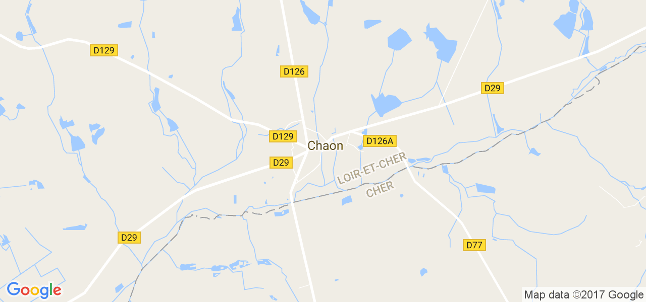 map de la ville de Chaon