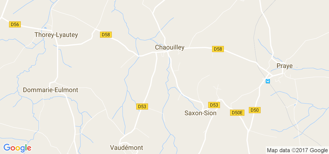 map de la ville de Chaouilley