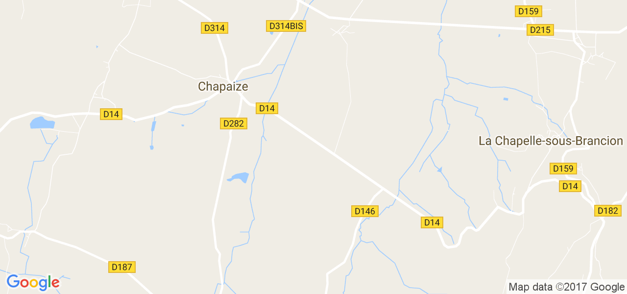 map de la ville de Chapaize