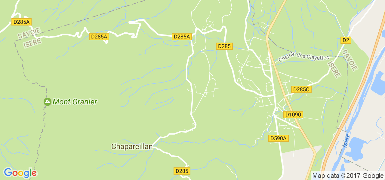 map de la ville de Chapareillan