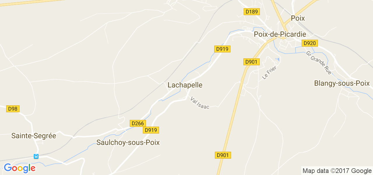 map de la ville de Chapelle