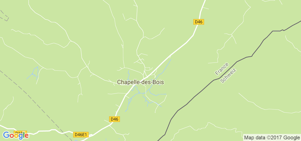 map de la ville de Chapelle-des-Bois