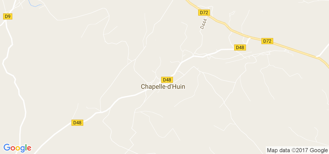 map de la ville de Chapelle-d'Huin