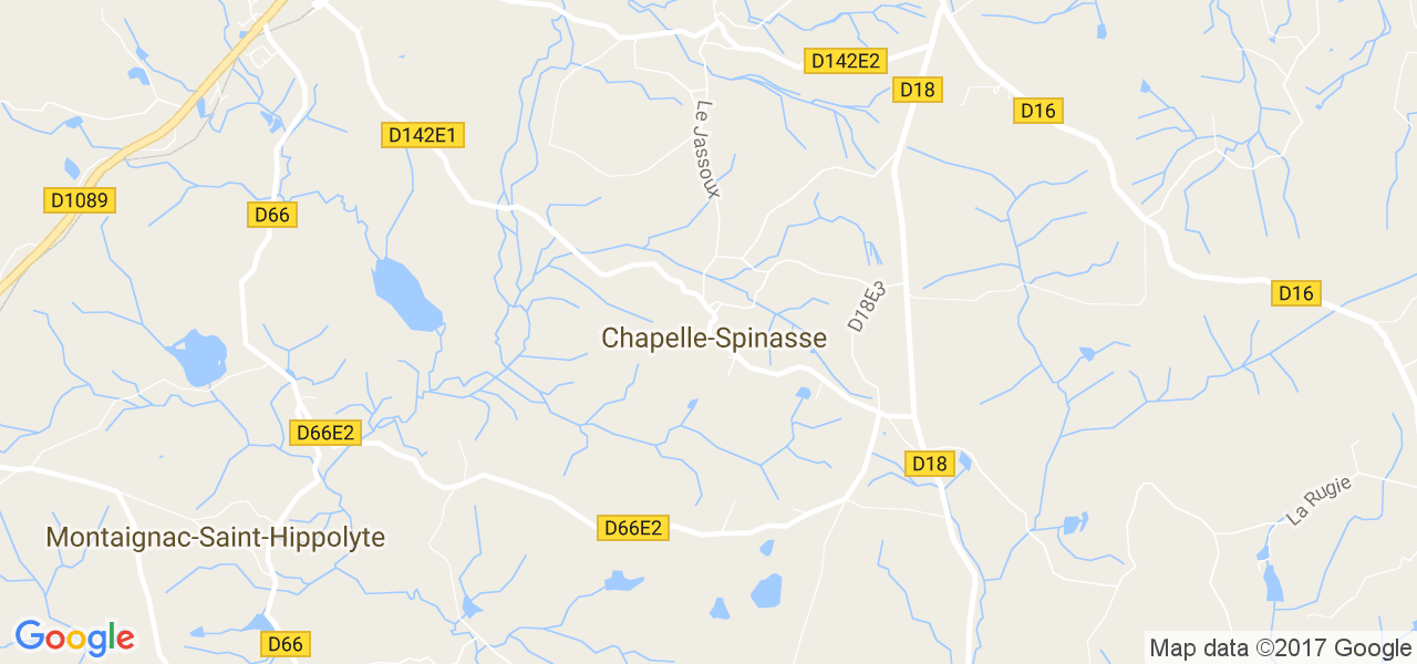 map de la ville de Chapelle-Spinasse