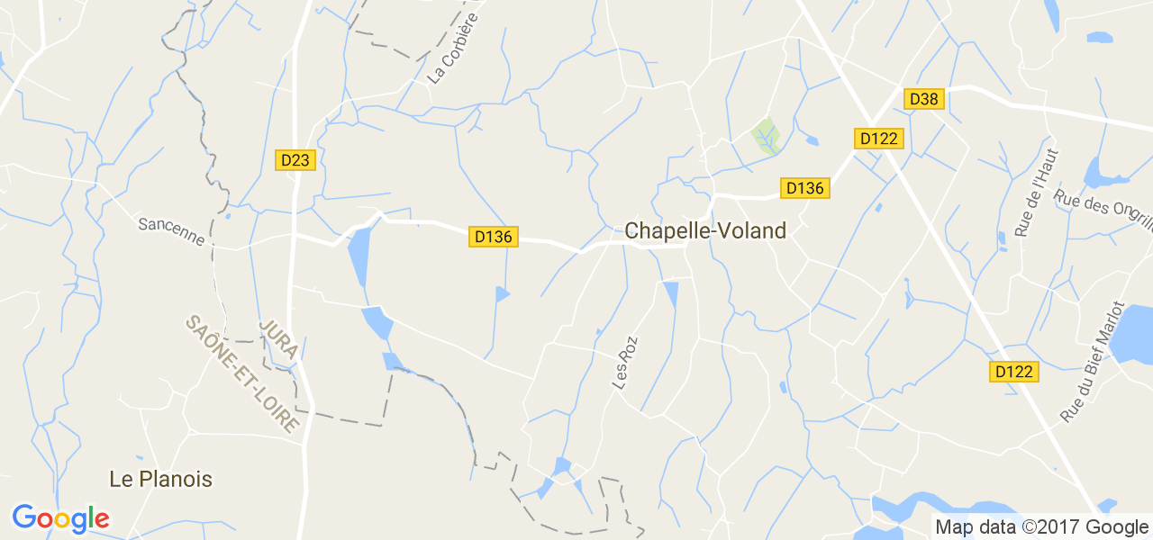 map de la ville de Chapelle-Voland