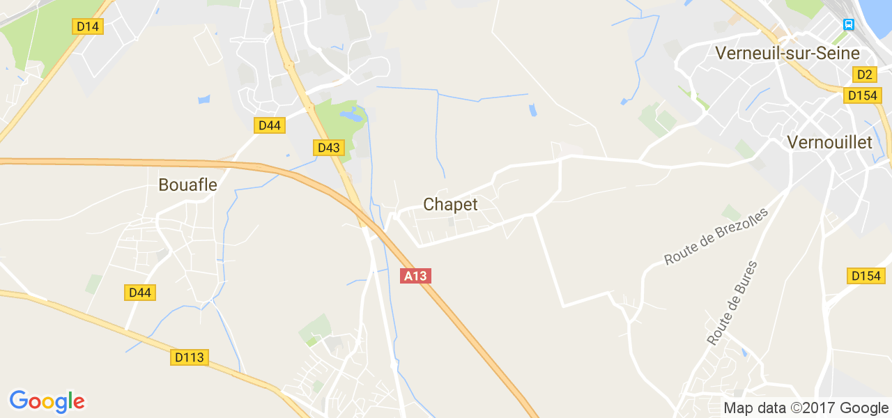 map de la ville de Chapet