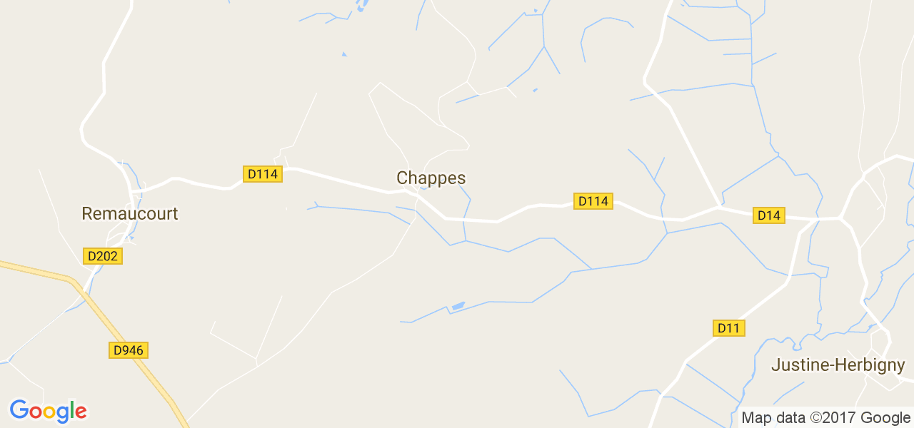 map de la ville de Chappes