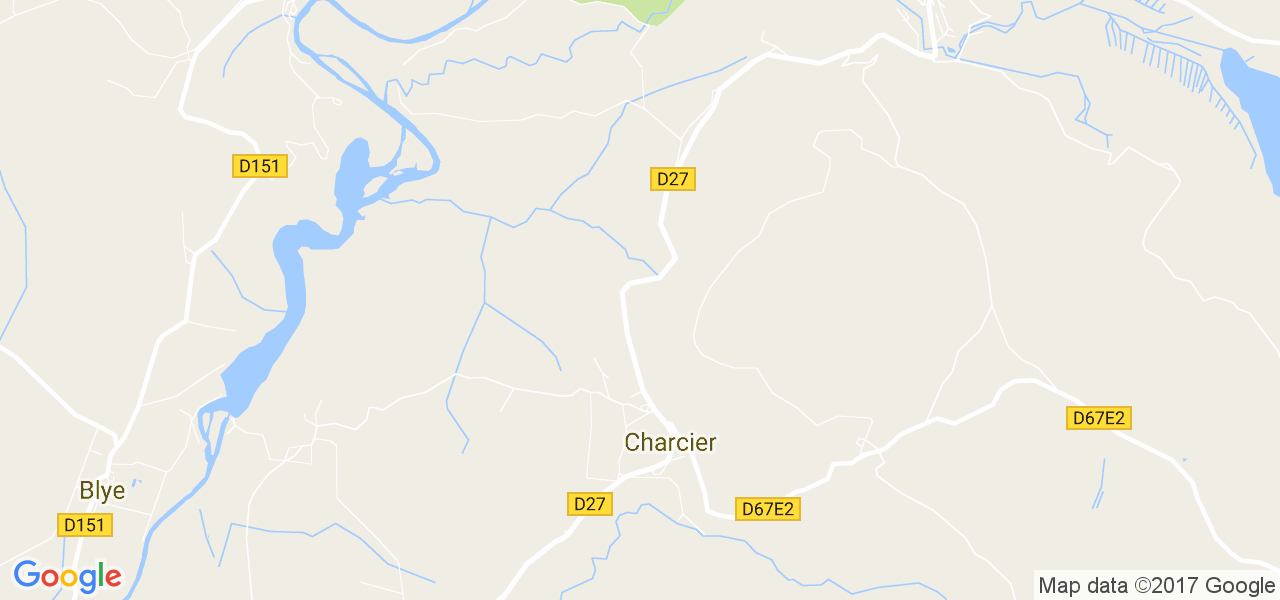 map de la ville de Charcier