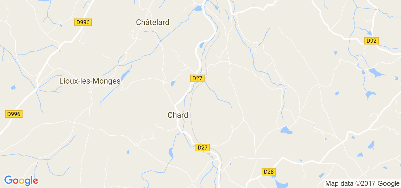 map de la ville de Chard