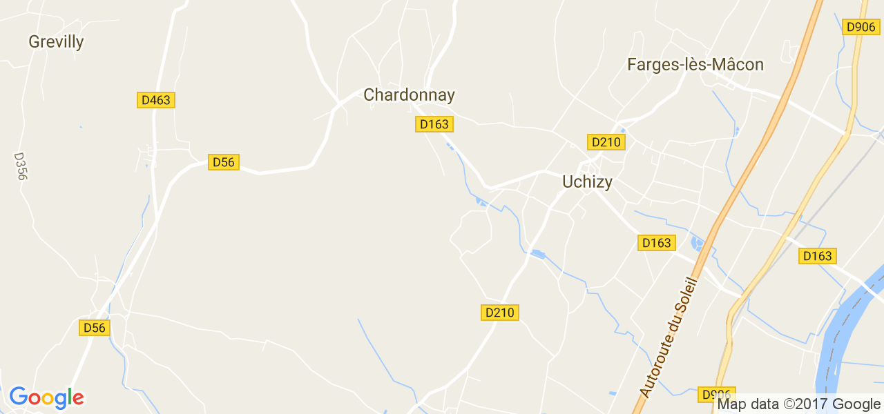 map de la ville de Chardonnay