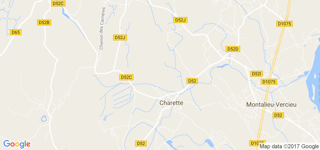 map de la ville de Charette