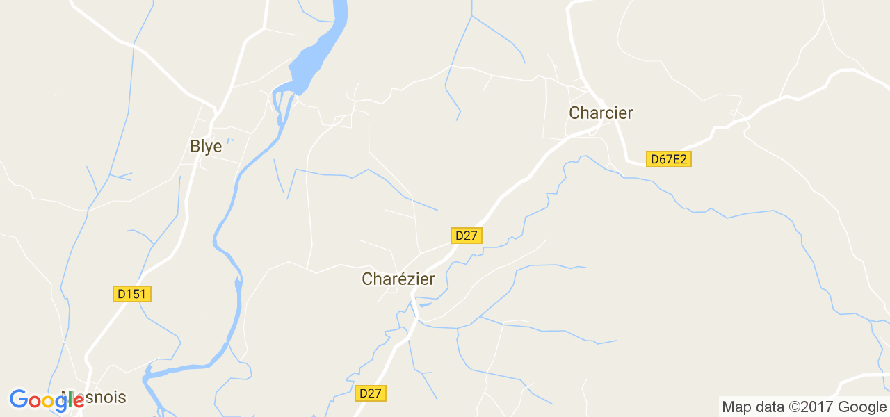 map de la ville de Charézier