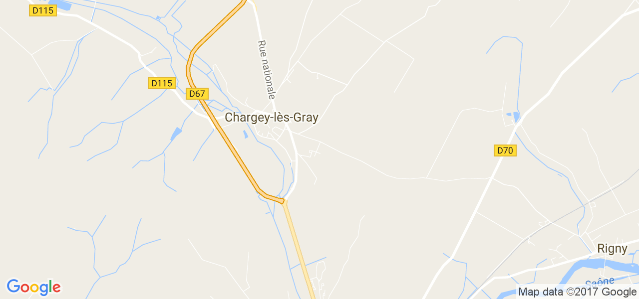 map de la ville de Chargey-lès-Gray