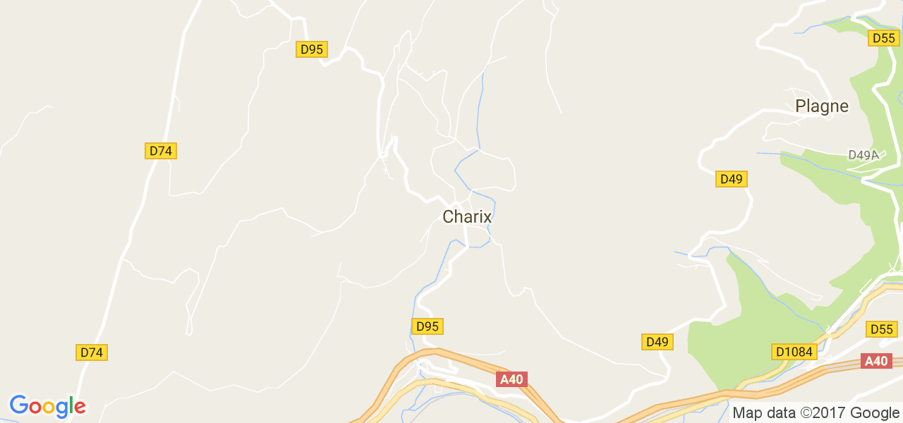 map de la ville de Charix